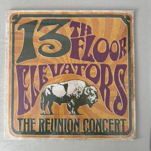 13th Floor Elevators Reunion Concert 2-LP ~ Ltd Ed Yellow Vinyl ~ New/Sealed! - Picture 2 of 2